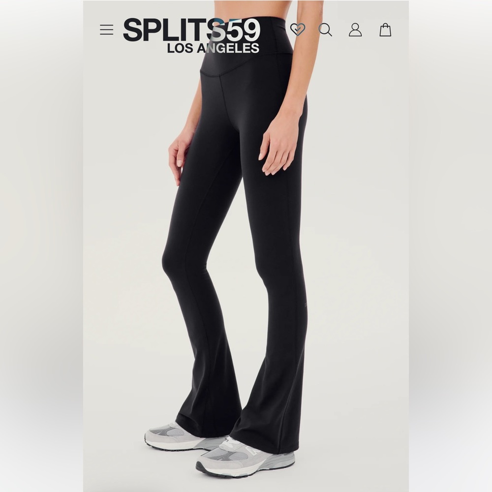 Splits59 Raquel High Waist Flared Legging in Black Women’s Size M
